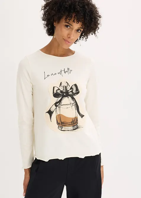 Longsleeve van katoen met stretch, bonprix