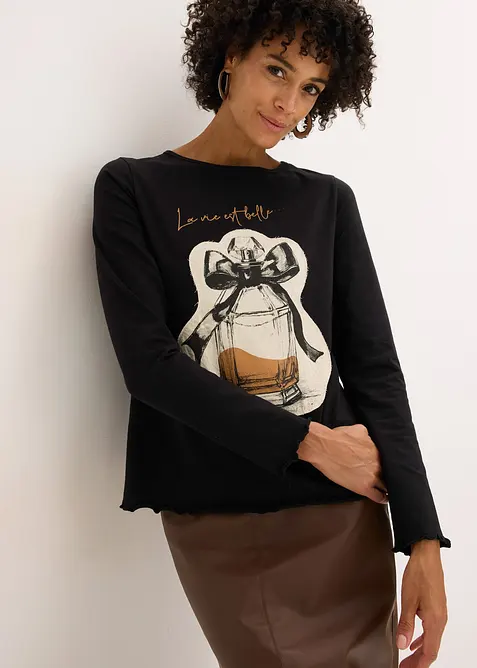 Longsleeve van katoen met stretch, bonprix