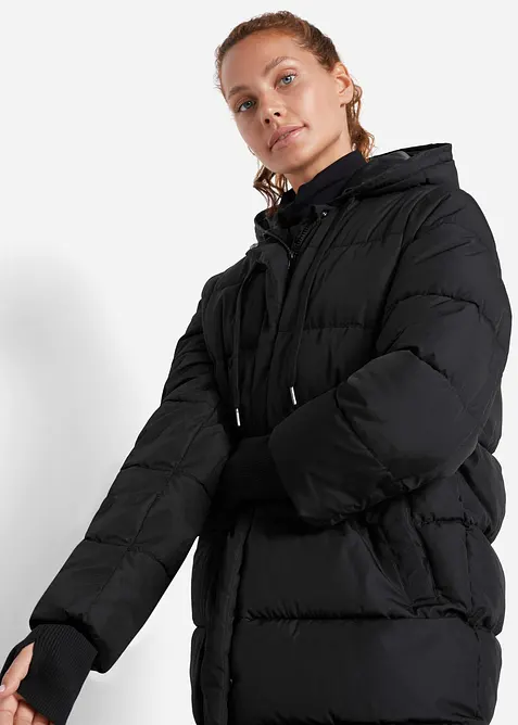 Gewatteerde, lange outdoor jas, waterafstotend, bonprix