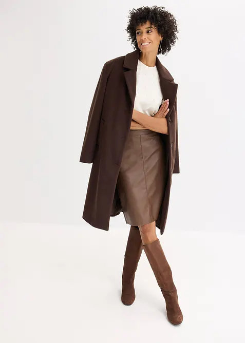 Imitatieleren kokerrok, bonprix