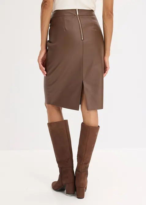 Imitatieleren kokerrok, bonprix