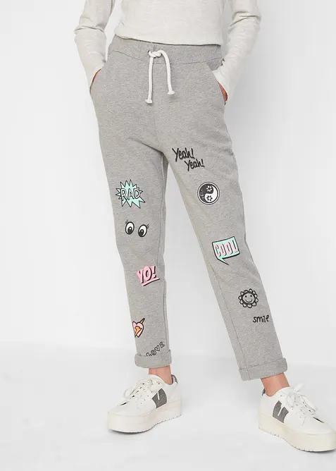 Casual sweatpants met comic print, bonprix