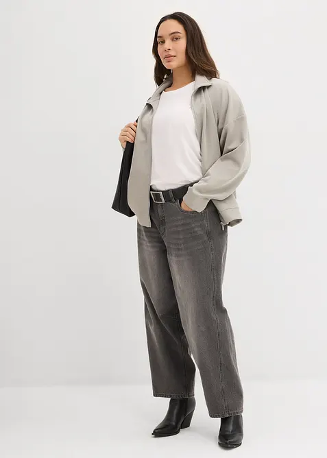 Jas in scuba-kwaliteit met ritssluiting, bonprix