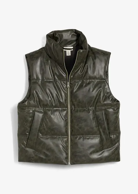 Bodywarmer van imitatieleer, bonprix