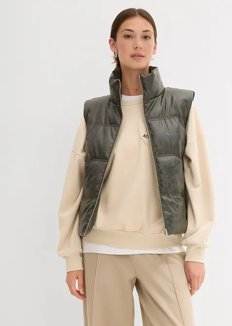 Bodywarmer van imitatieleer, bonprix