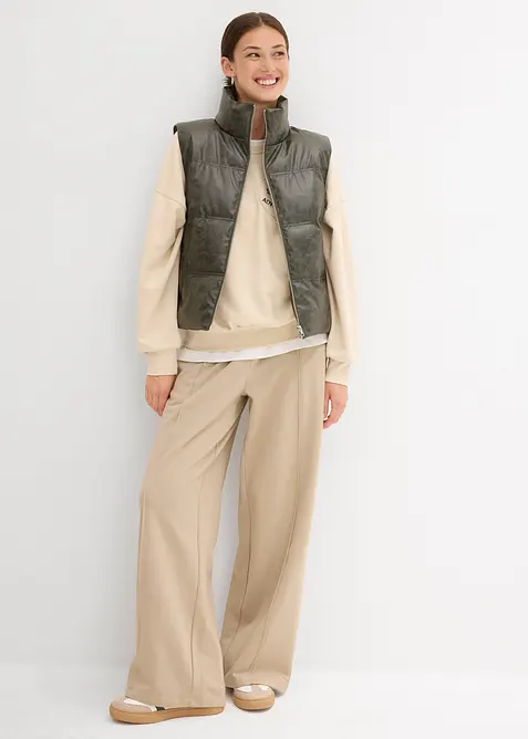 Bodywarmer van imitatieleer, bonprix