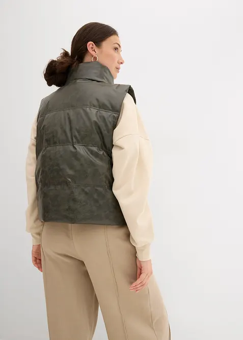 Bodywarmer van imitatieleer, bonprix