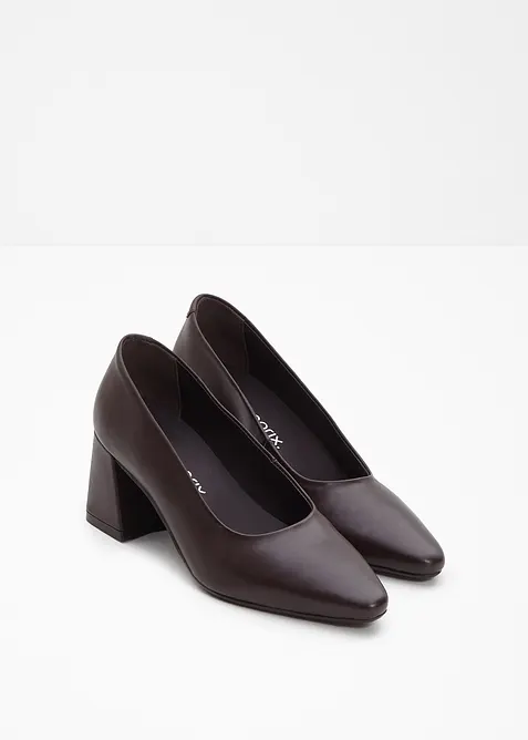 Pumps van leer, bonprix