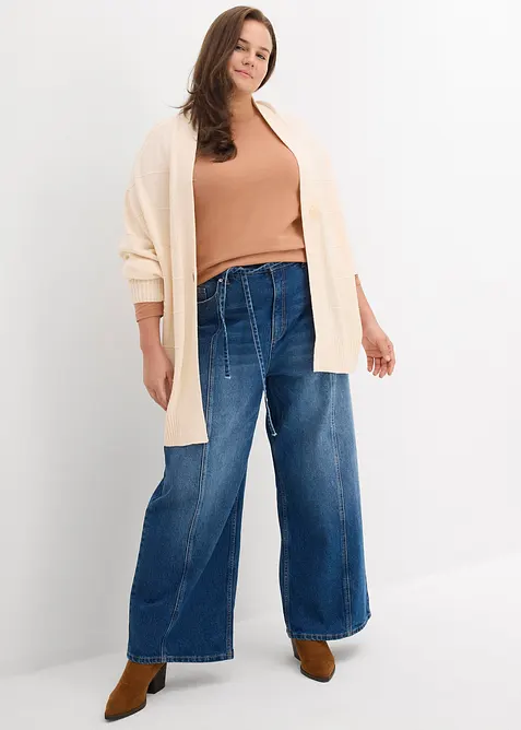 Longsleeve van biologisch katoen (set van 2), bonprix