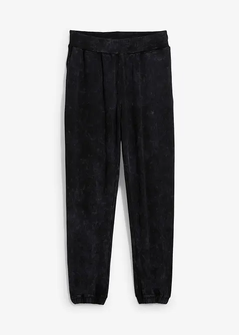 Sweatpants van biologisch katoen in washed out look, loose fit, bonprix