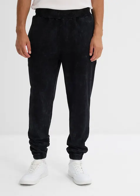 Sweatpants van biologisch katoen in washed out look, loose fit, bonprix