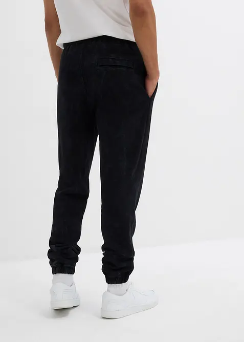 Sweatpants van biologisch katoen in washed out look, loose fit, bonprix