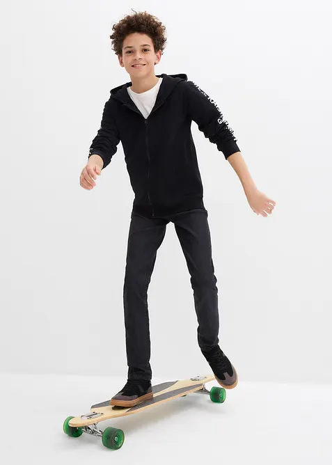 Sweatvest met capuchon van biologisch katoen, bonprix