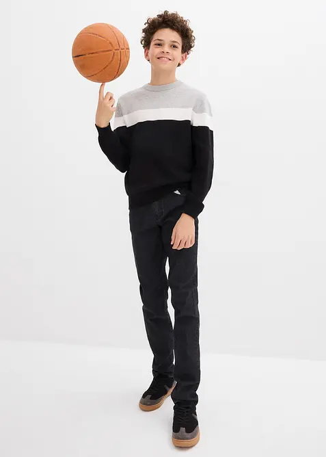 Fijngebreide trui van katoen, bonprix