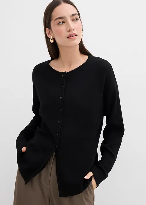 Getailleerd vest van een viscosemix, bonprix