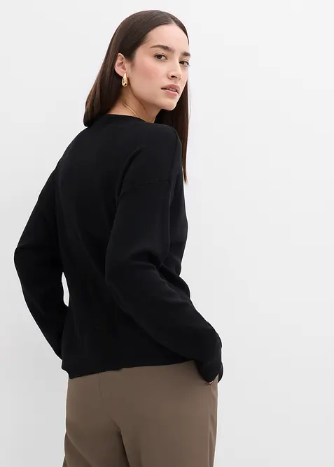 Getailleerd vest van een viscosemix, bonprix