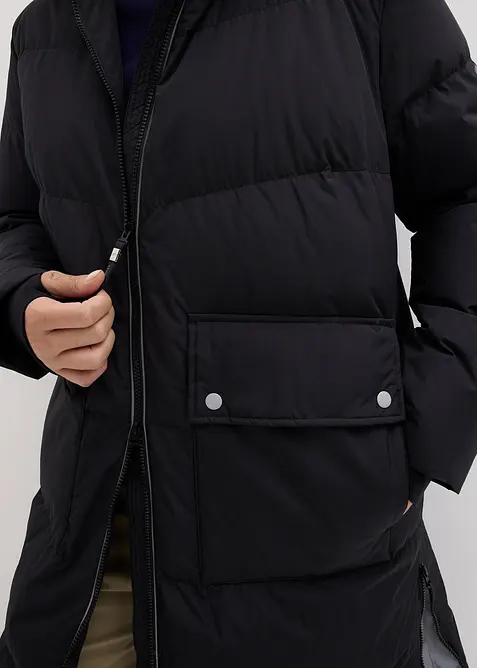 Lange donsjas met reflecterende details, bonprix