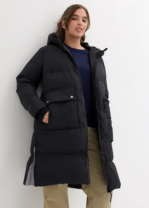 Lange donsjas met reflecterende details, bonprix