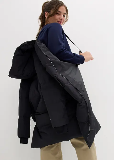 Lange donsjas met reflecterende details, bonprix