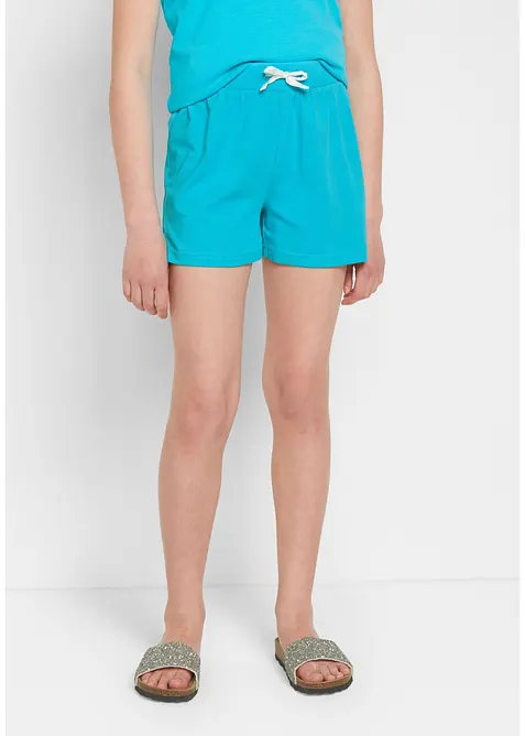 Meisjes short van biologisch katoen (set van 3), bonprix