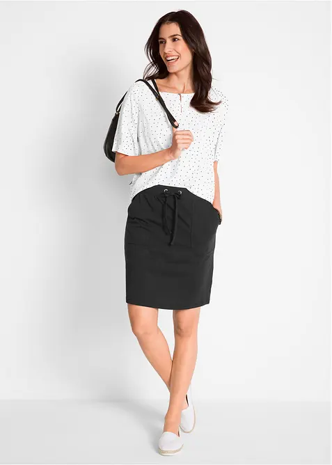 Stretch rok van biologisch katoen met stretch, bonprix