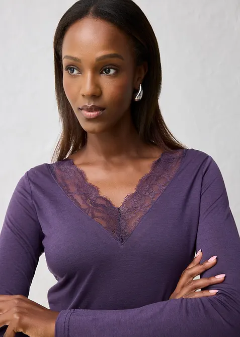 Shirt met wol, bonprix