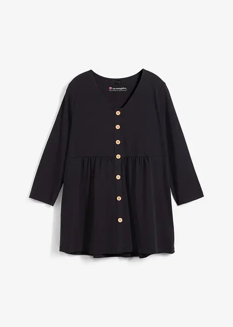 2-in-1 zwangerschaps- en borstvoedingstop van biologisch katoen, bonprix