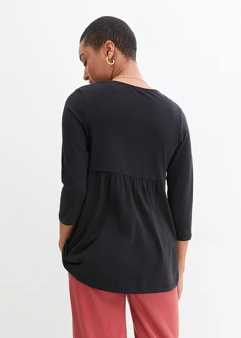 2-in-1 zwangerschaps- en borstvoedingstop van biologisch katoen, bonprix