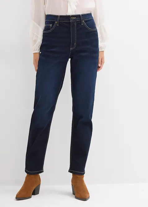 Straight jeans high waist cropped, bonprix