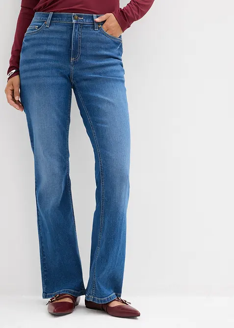 Bootcut jeans mid waist, bonprix