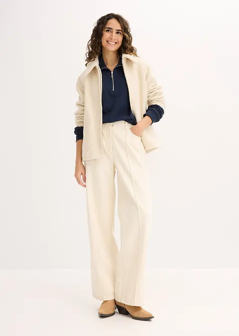 Oversized sweater met ritssluiting, bonprix