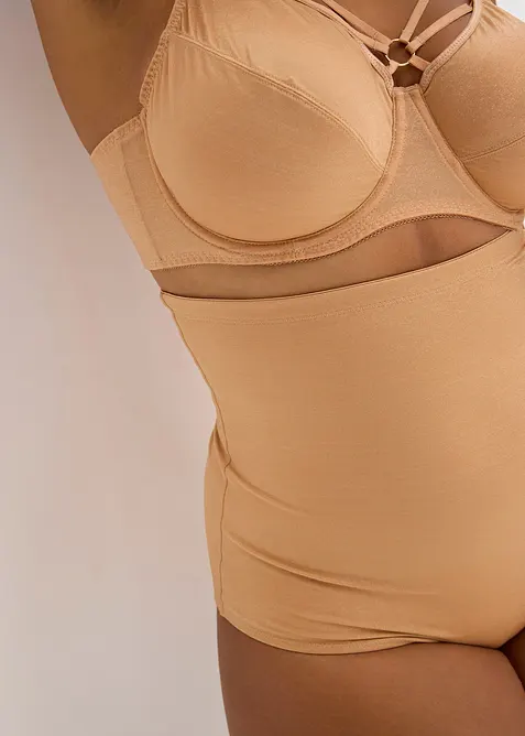 Corrigerende slip high waist van glanzend materiaal, medium corrigeren, bonprix