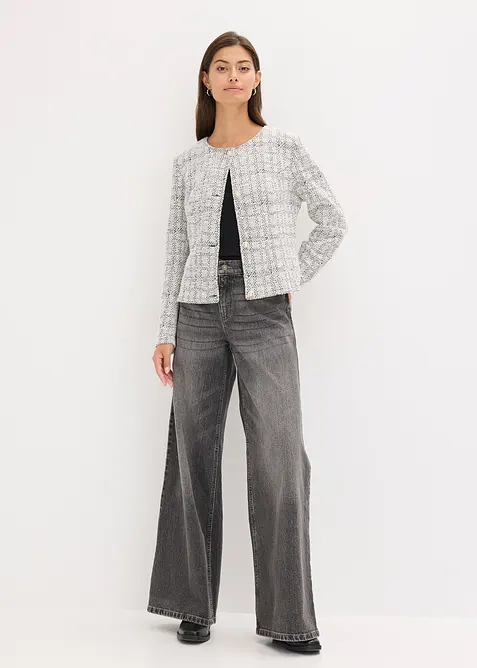 Bouclé vest van katoen, bonprix