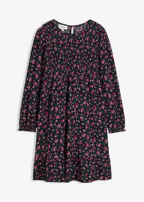 Jersey jurk van gestructureerde crinkle, bonprix