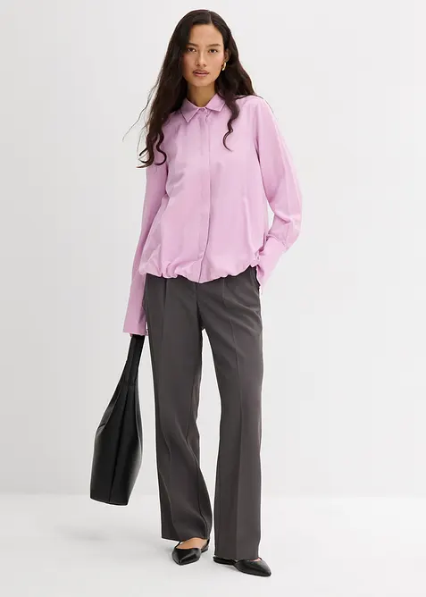 Satijnen blouse in een viscosemix, bonprix