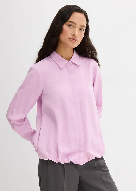 Satijnen blouse in een viscosemix, bonprix