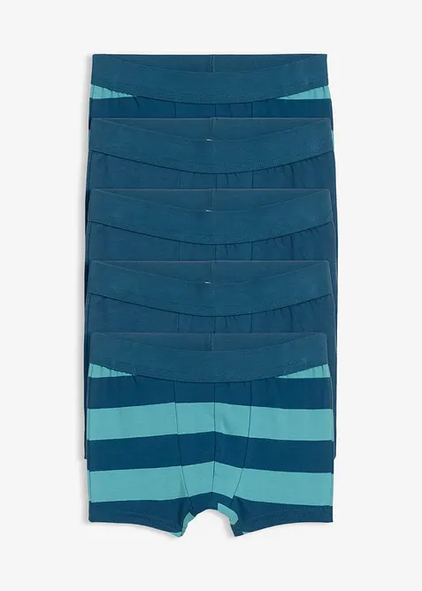 Boxershort met biologisch katoen (set van 5), bonprix