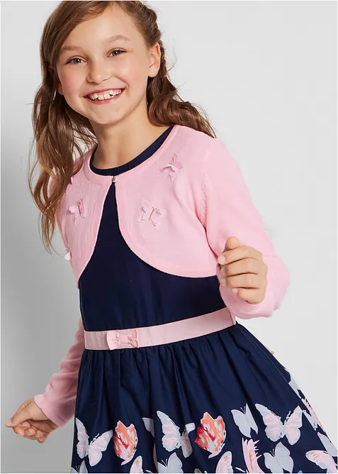 Gebreide bolero met vlinderapplicaties, bonprix