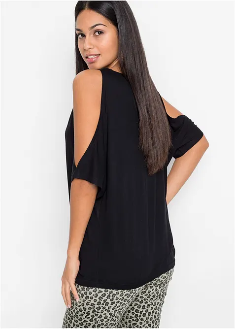 Cold shoulder shirt van viscose, bonprix