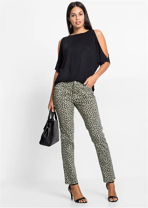 Cold shoulder shirt van viscose, bonprix