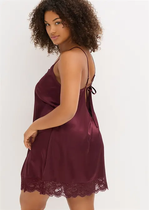 Slipdress met glanseffect, bonprix