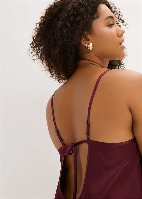 Slipdress met glanseffect, bonprix