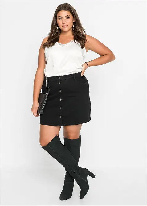 Stretch spijkerrok, bonprix