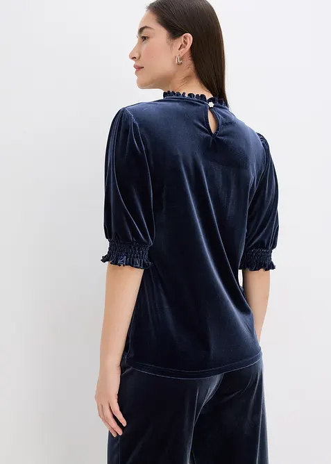 Shirt van zacht fluweel, bonprix