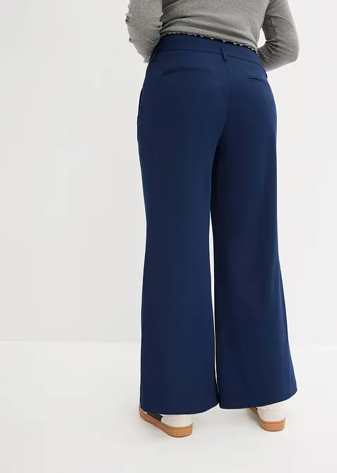 Wijd uitlopende broek met high waist, bonprix
