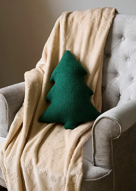 Knuffeldeken met dennenbomen, bonprix