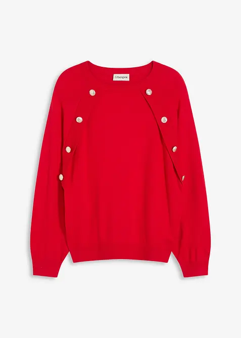 Fijngebreide trui in een soepele viscosemix, bonprix