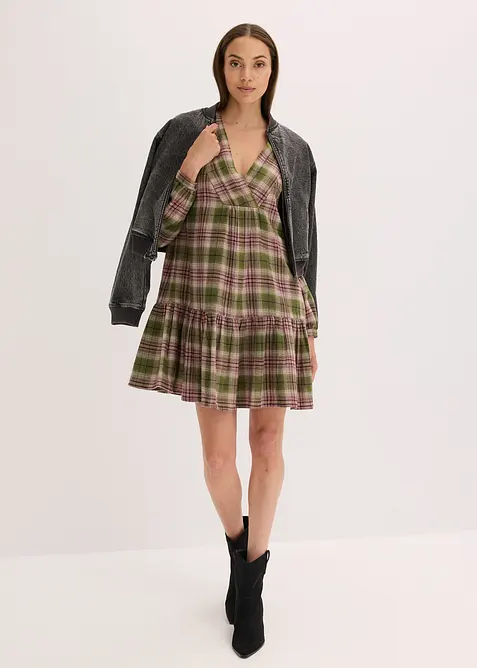 Mini jurk van katoenmix, bonprix