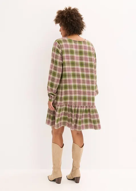 Mini jurk van katoenmix, bonprix