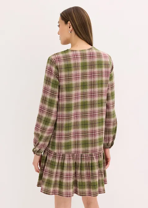 Mini jurk van katoenmix, bonprix